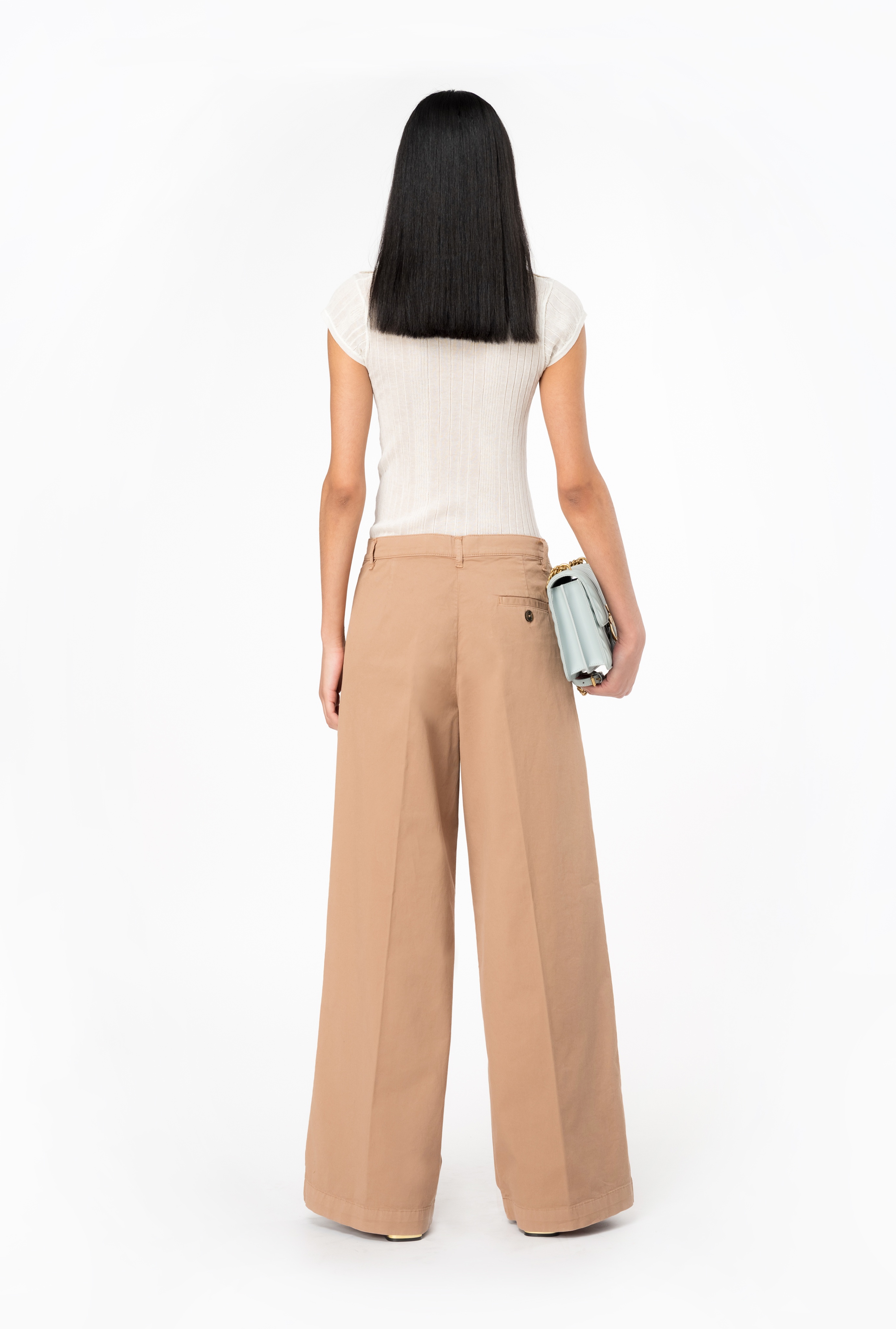 WIDE-LEG CAVALRY FABRIC TROUSERS - 4