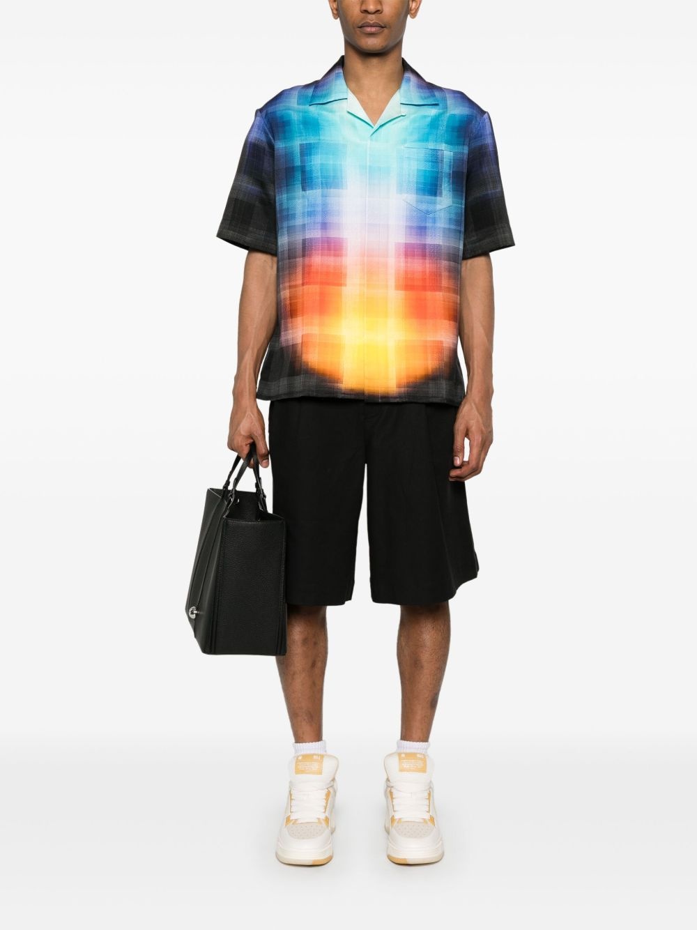 gradient check shirt - 2