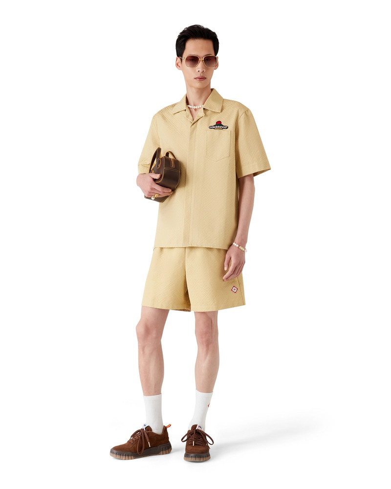 CASABLANCA Men's Brown Suede Court Sneaker | Casablanca Paris outlook