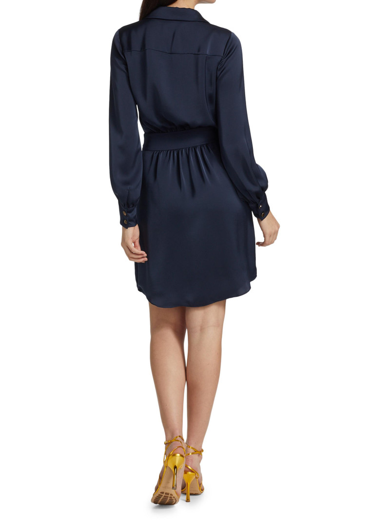 Women's Ayla Tie-Front Shirtdress - Navy 5