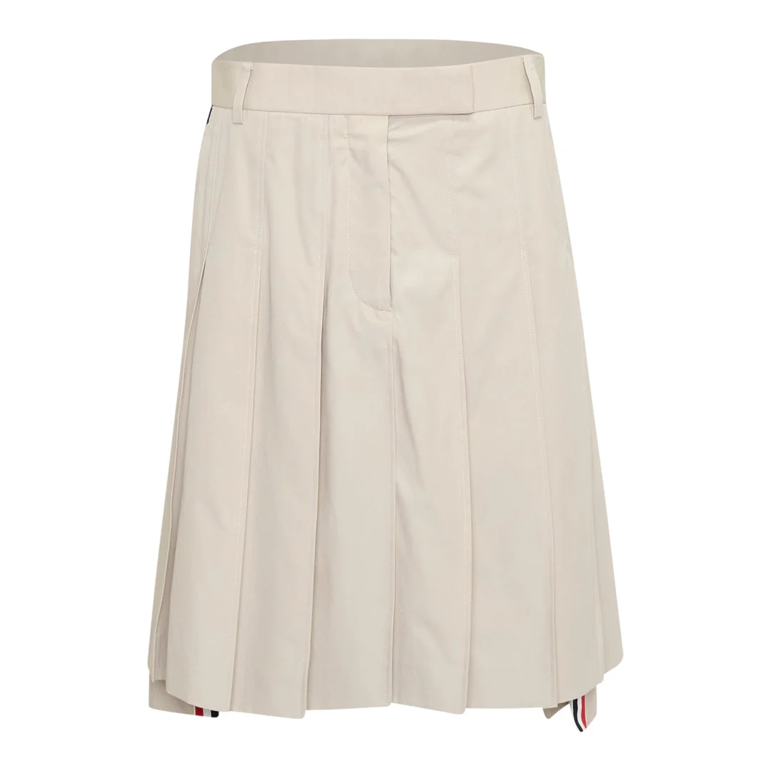 Bermuda Length Pleated Skirt - 1