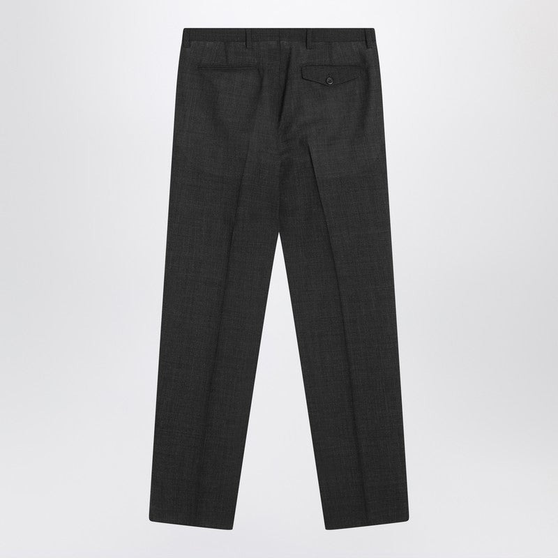 Prada Anthracite Grey Wool Trousers Men - 2