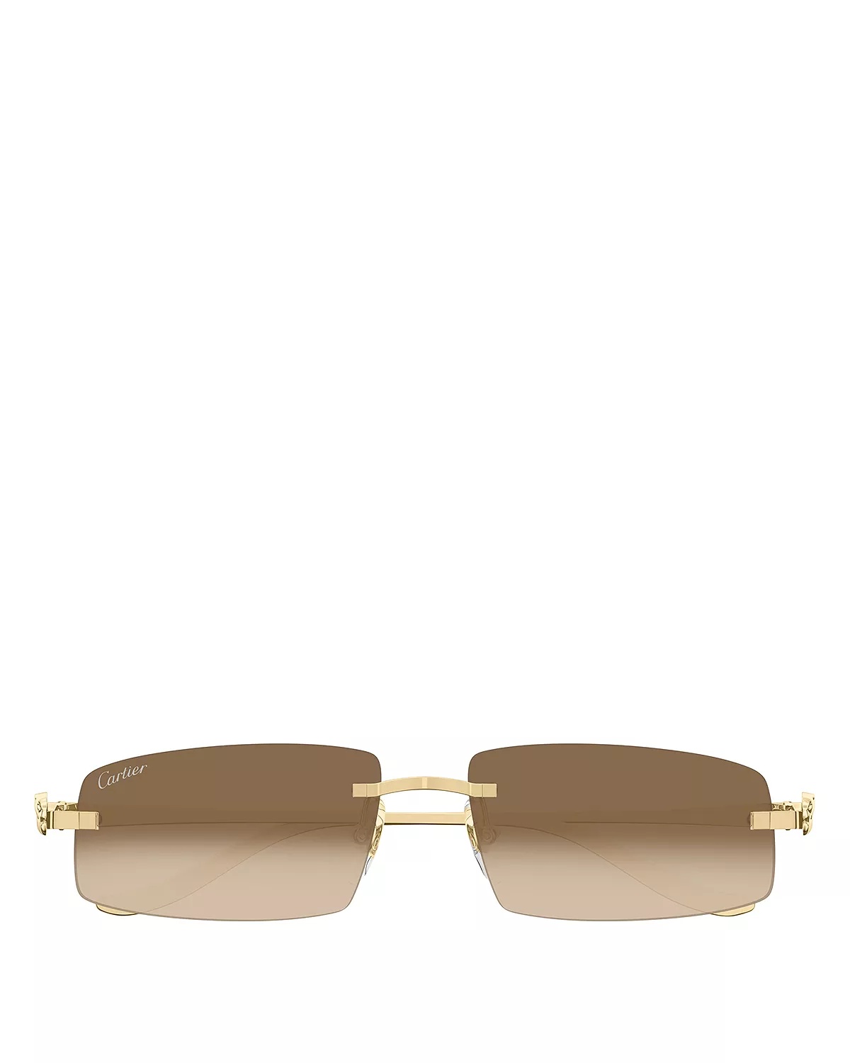 Panthère Classic Rimless Rectangle Sunglasses, 58mm - 2