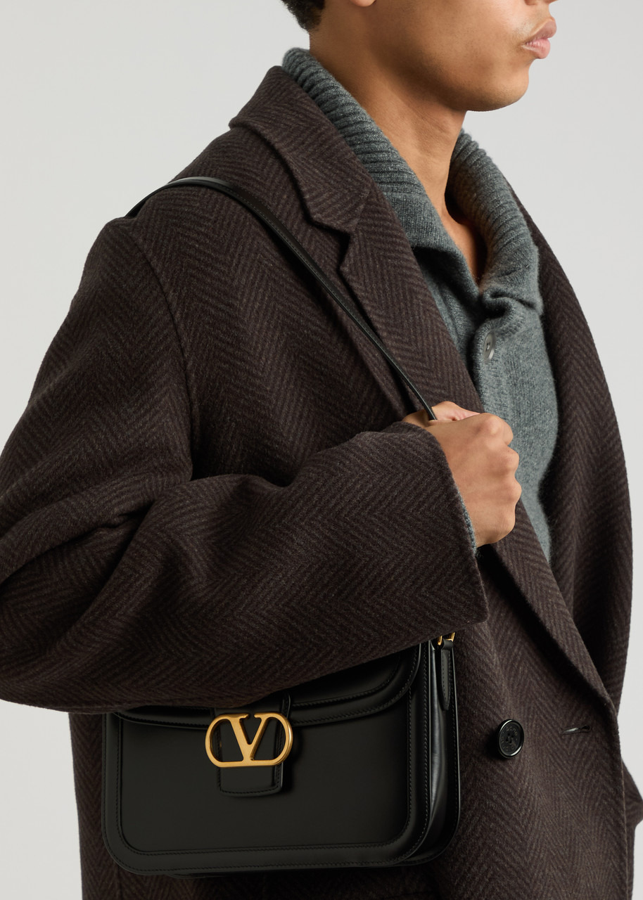 Valentino Garavani V-logo Leather Cross-body bag - 6