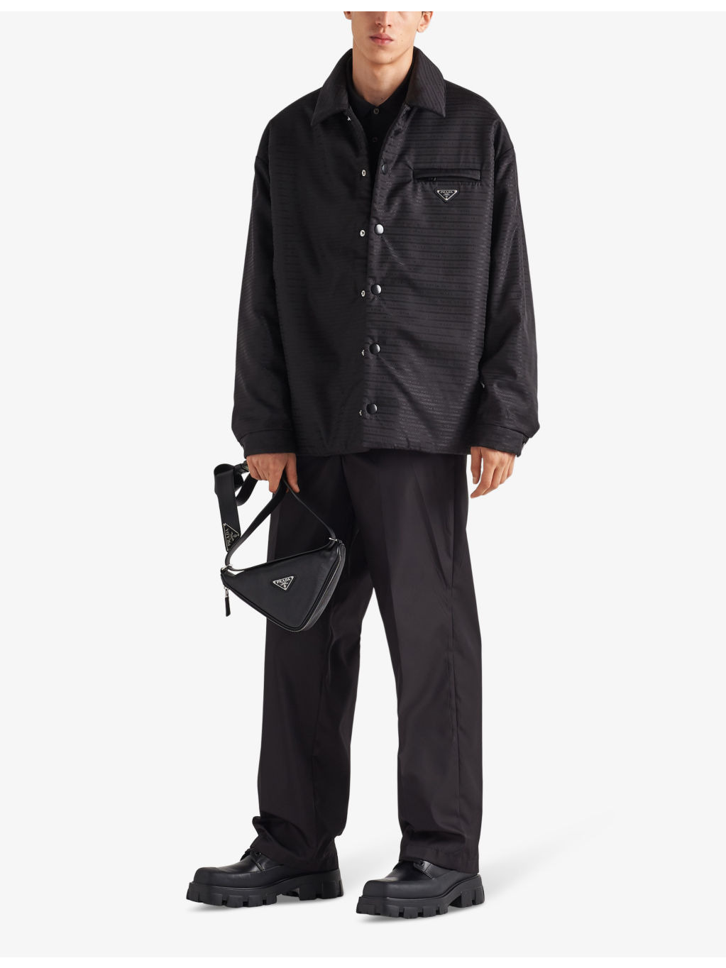 Re-Nylon brand-plaque padded recycled-polyamide jacket - 2