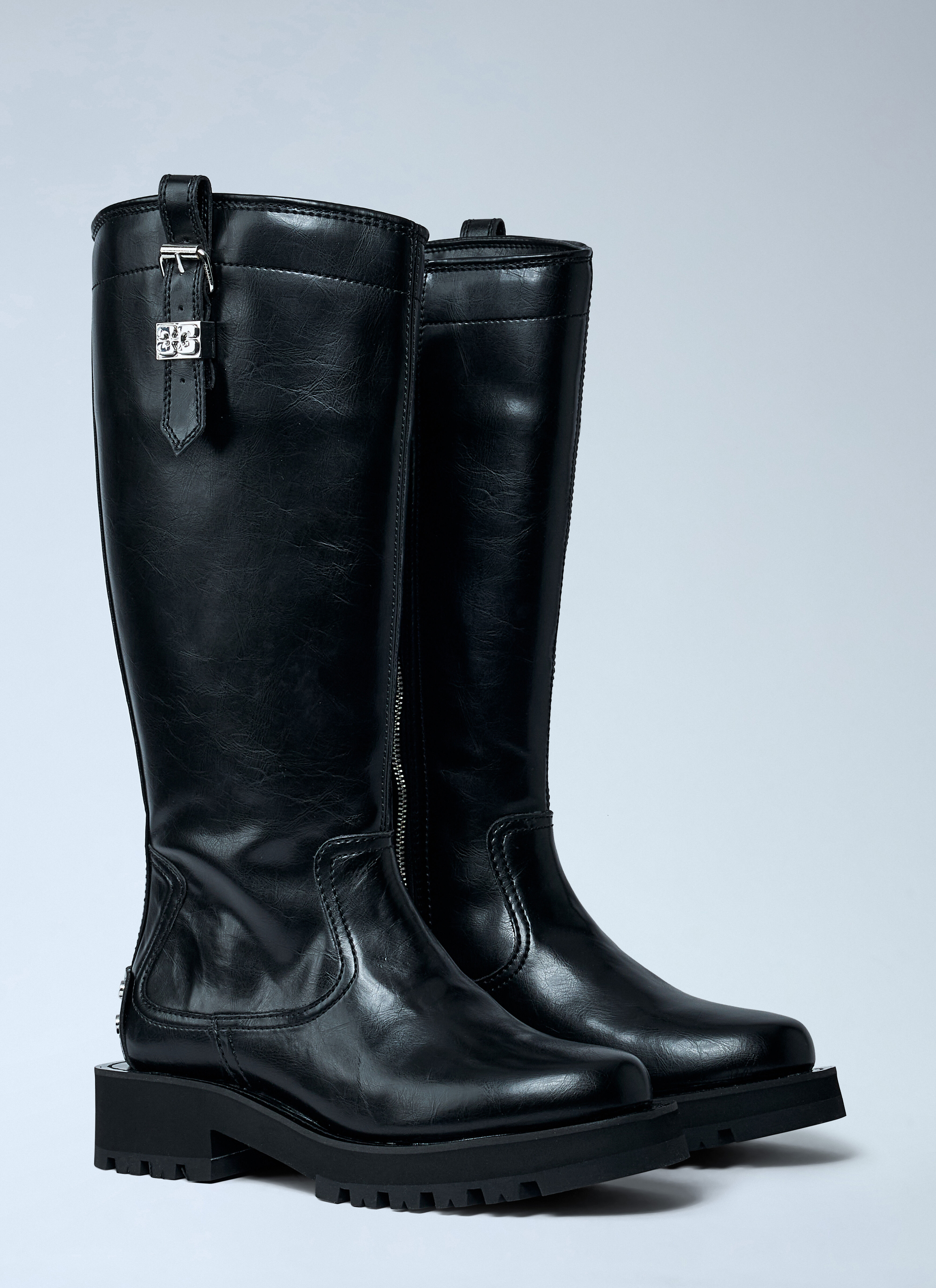 Studs High Boots - 2