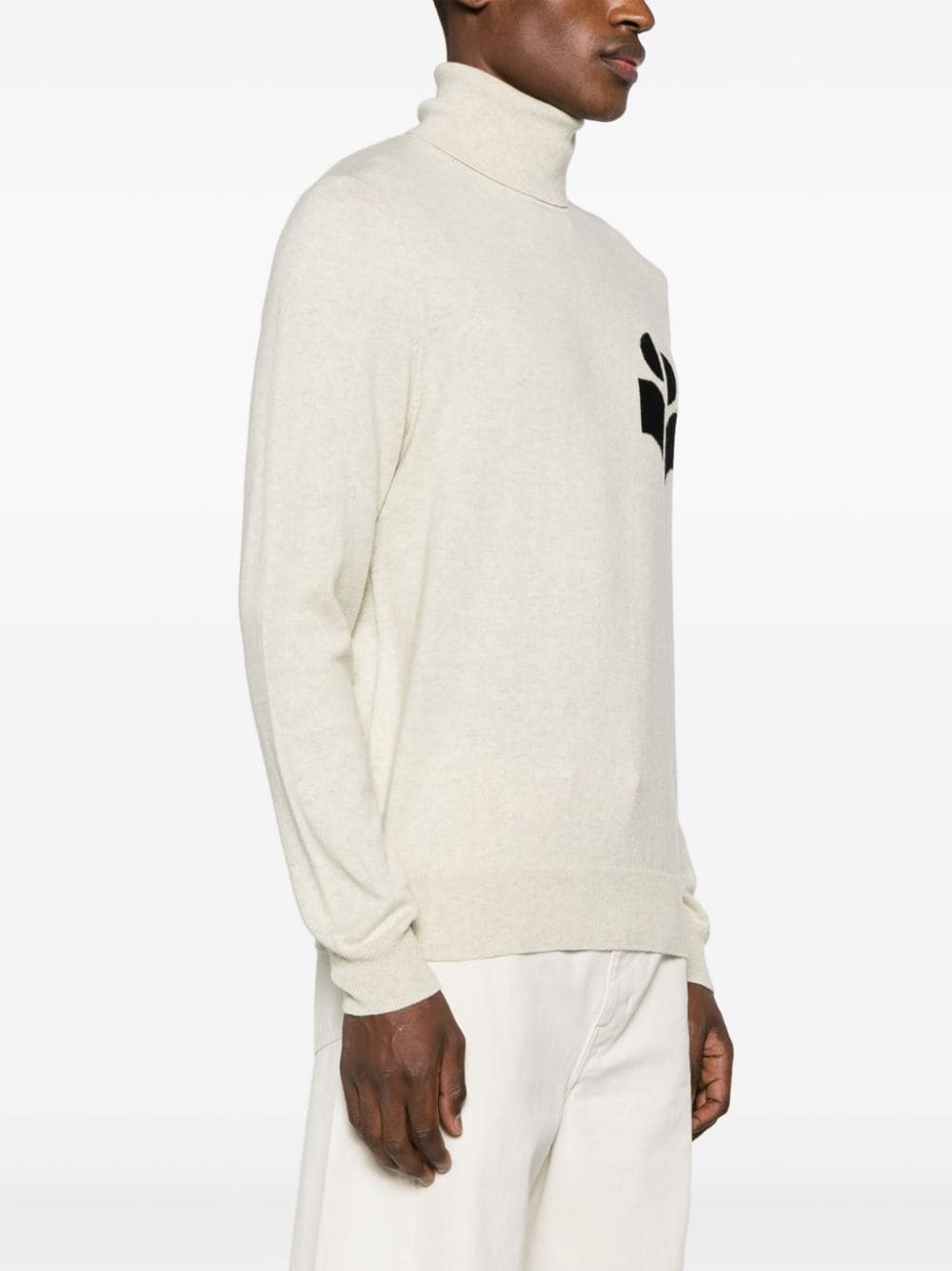 Enzo logo-intarsia jumper - 3