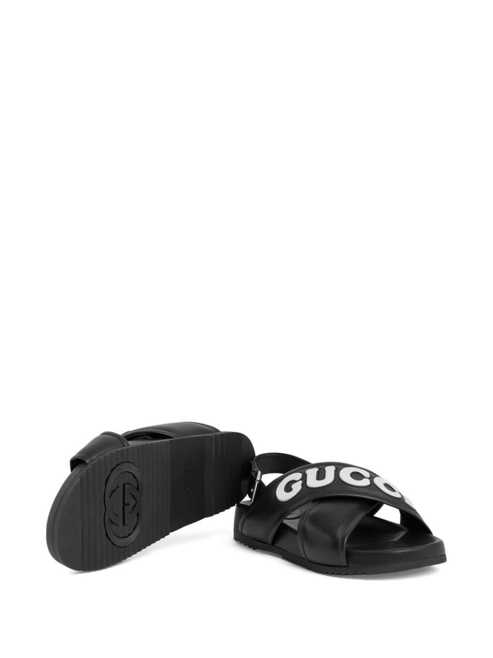 Gucci crisscross leather sandals - 5