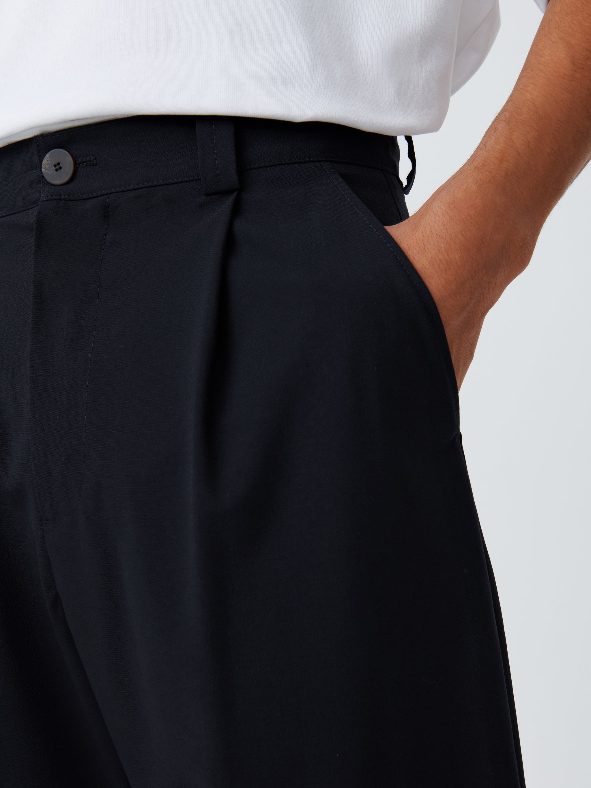 Tuck Tropical Wool Pant - 7