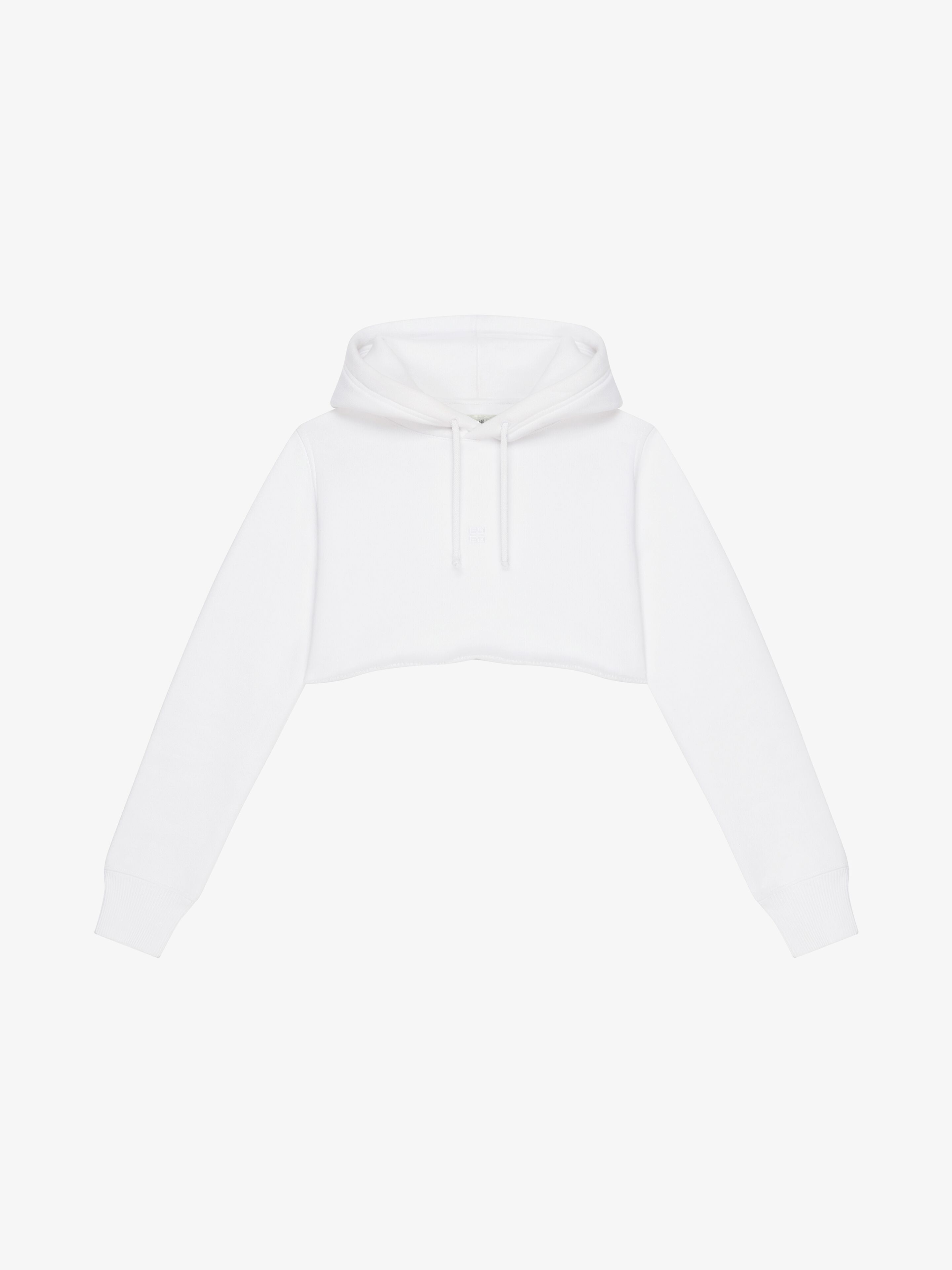 CROPPED HOODIE IN FLEECE - 1