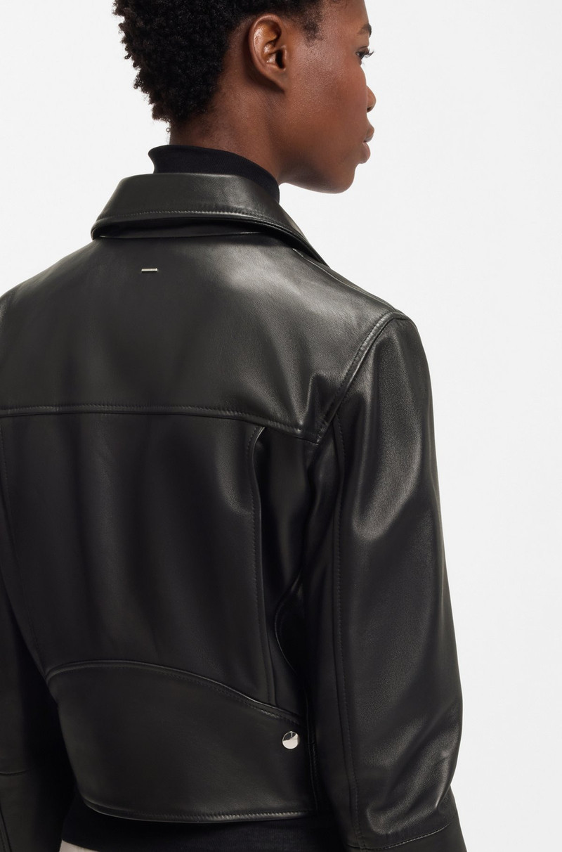 LEATHER BIKER JACKET IN A REGULAR FIT 6