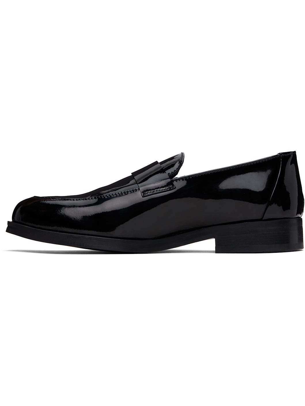 Black Leather Loafers - 3