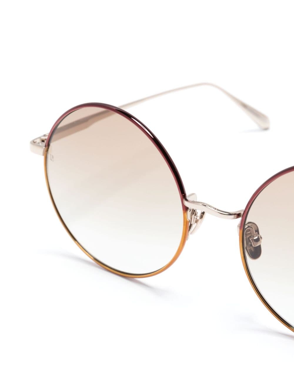 round-frame metallic sunglasses - 3