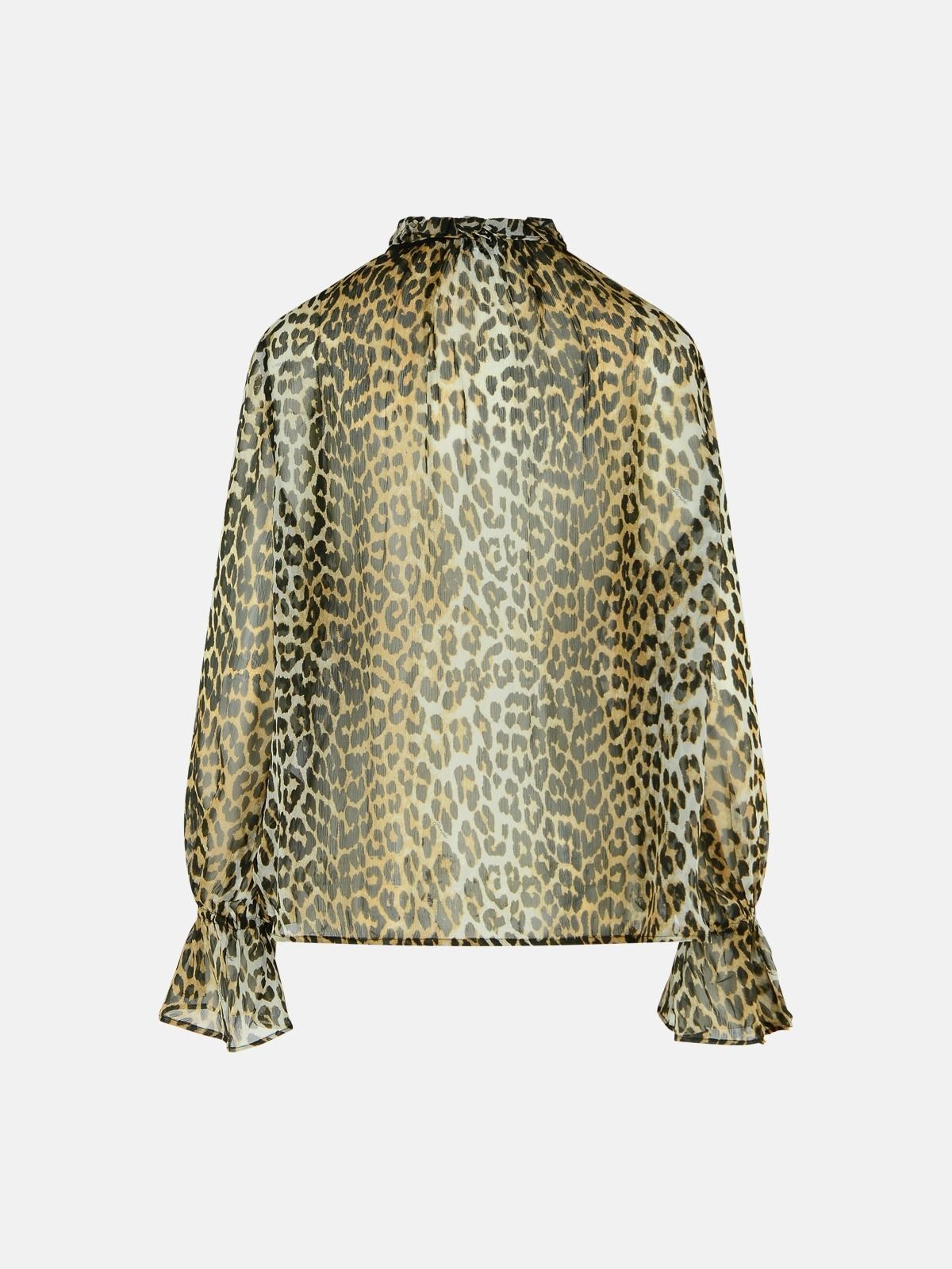 LEOPARD PRINT VISCOSE SHIRT - 3