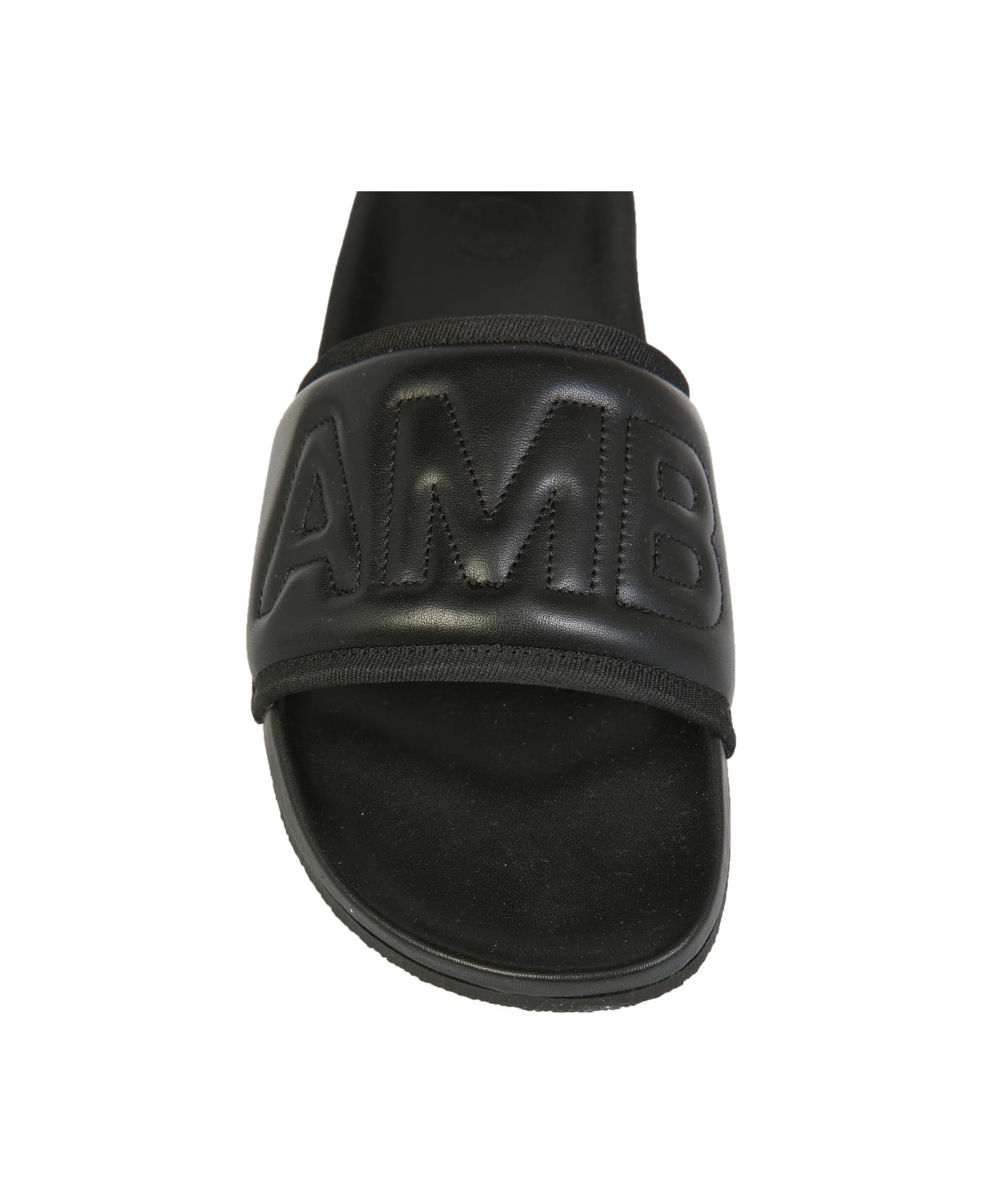 Leather Slide Sandals - 4