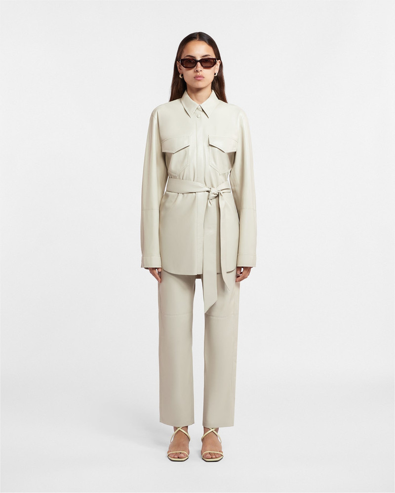 Nanushka Okobor™ Alt-Leather Shirt outlook