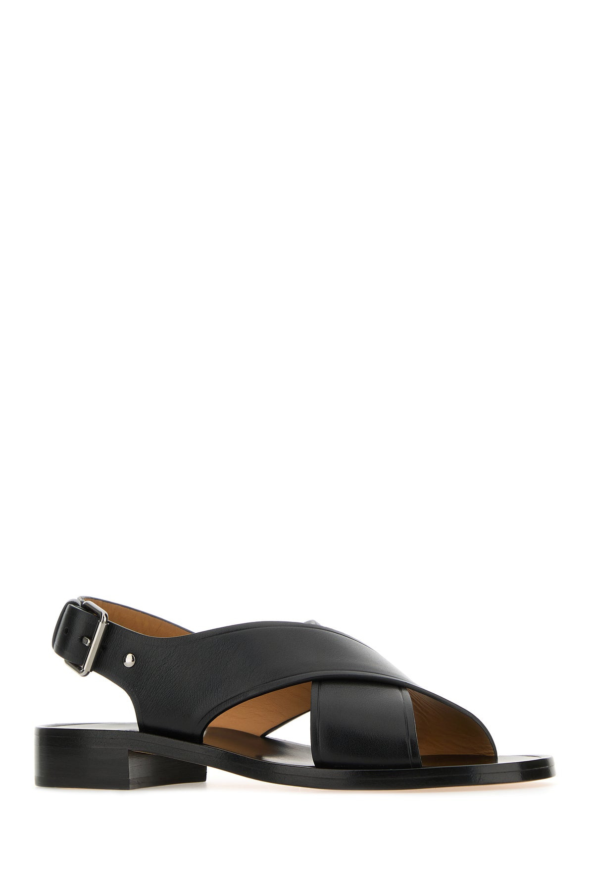 Black leather Rhonda sandals - 2
