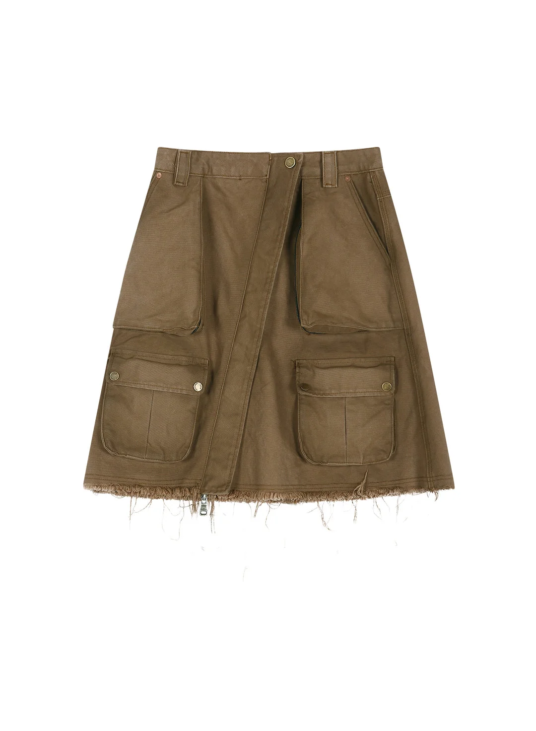 Cargo Pocket Wrap Skirt - 1