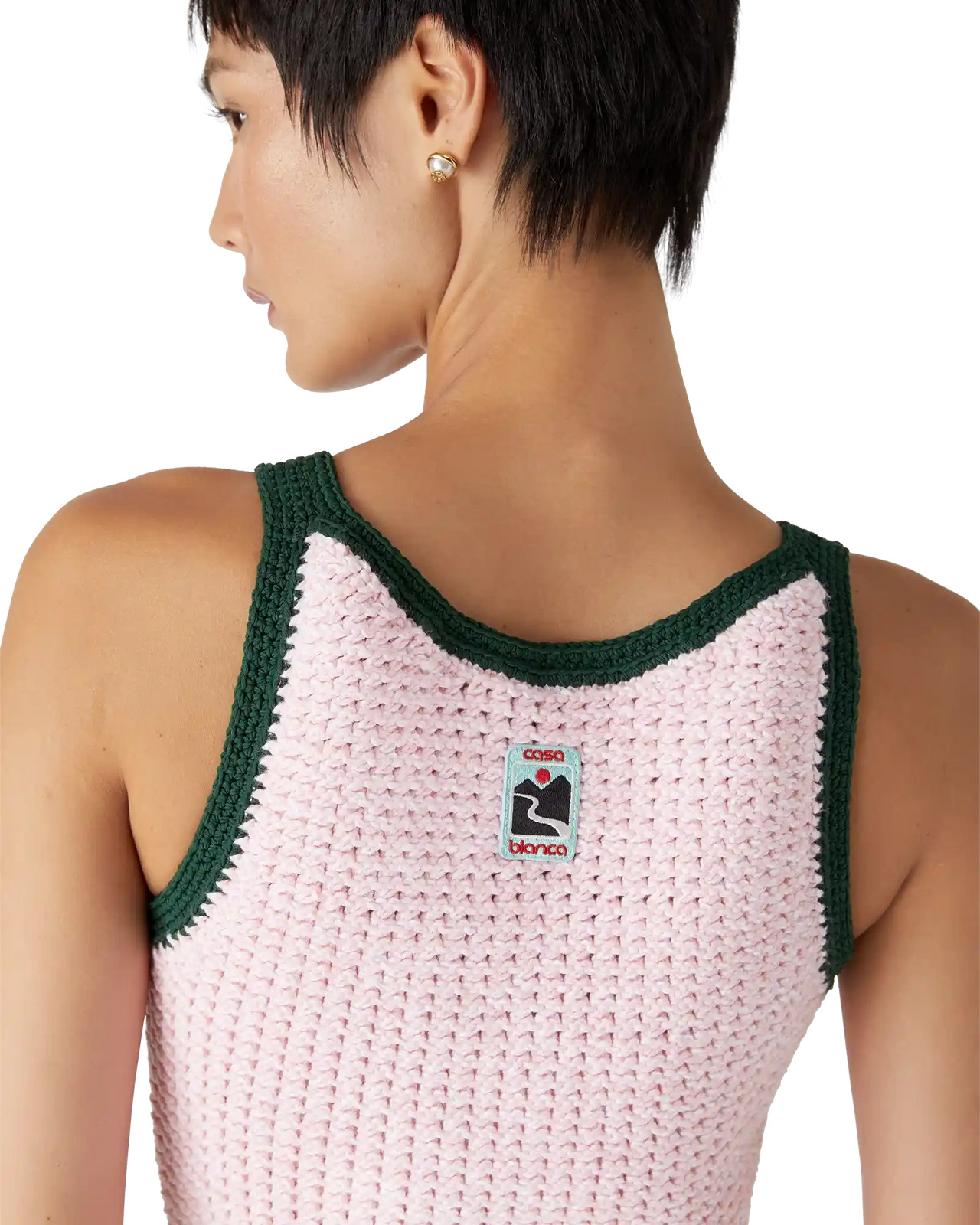 Cotton Mouliné Tank Dress - 4