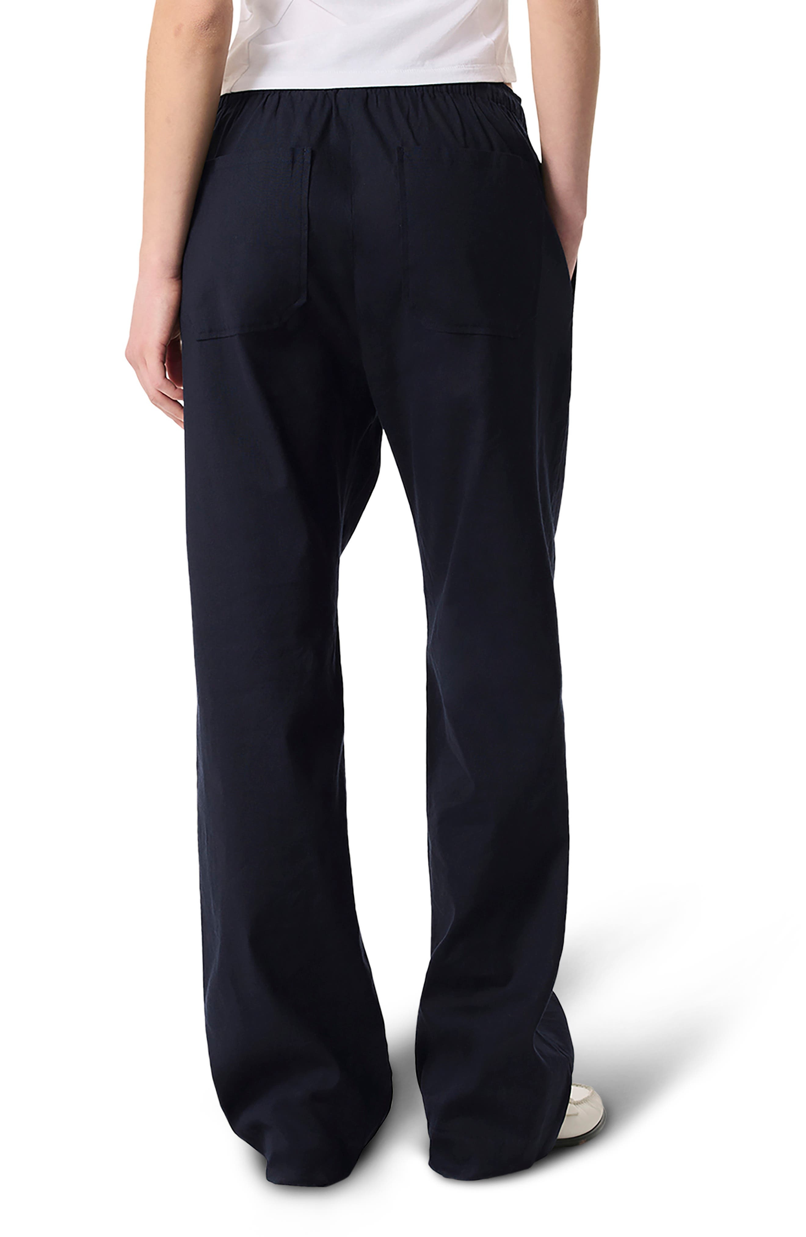 rag & bone Logan Drawstring Linen Blend Pants in Salute at Nordstrom - 2