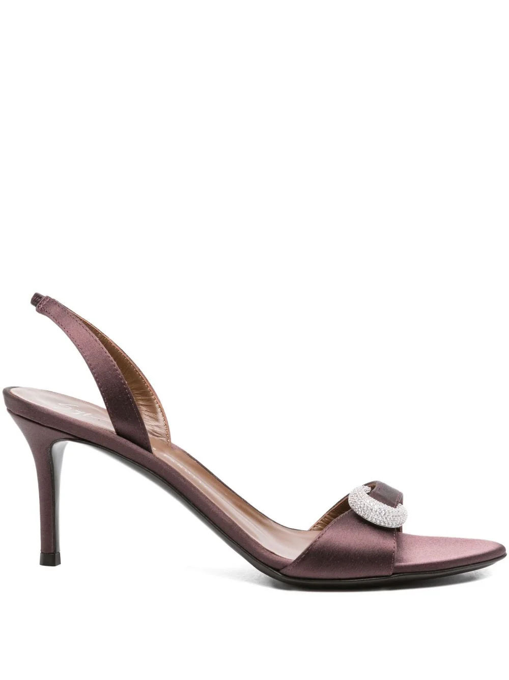 slingback crystal-embellished sandals - 1