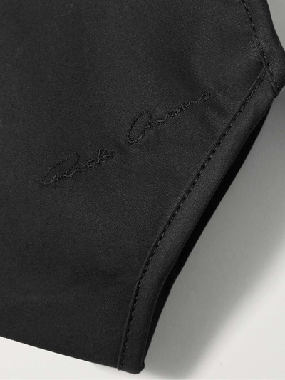 Rick Owens Logo-Embroidered Organic Cotton Face Mask outlook