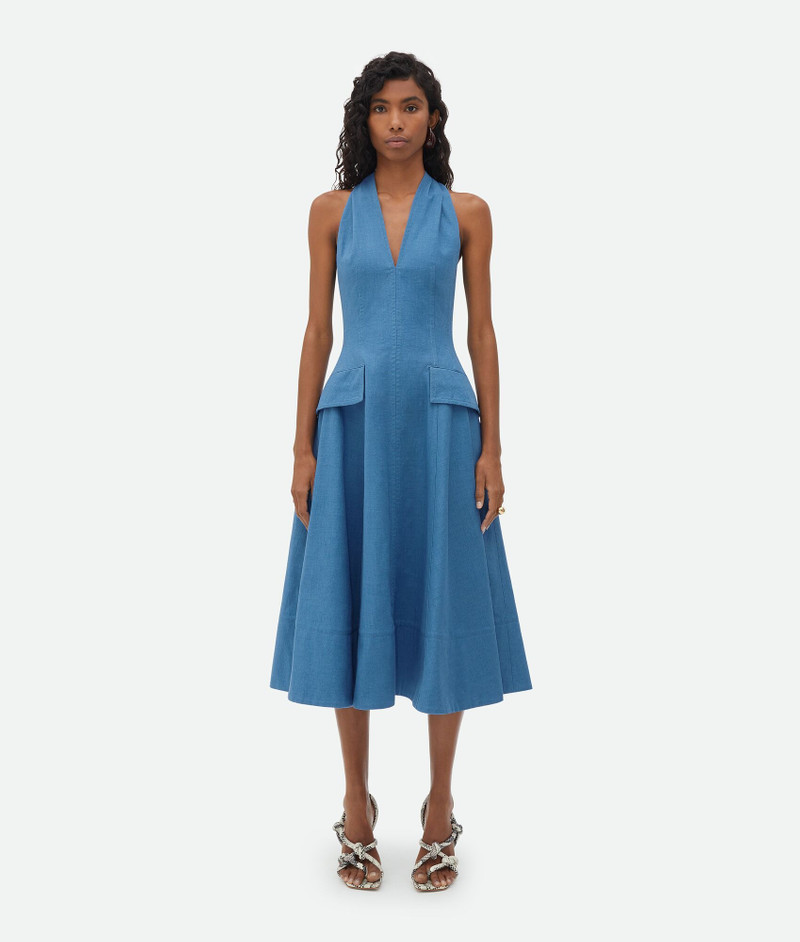 Textured Cotton Midi Dress 1