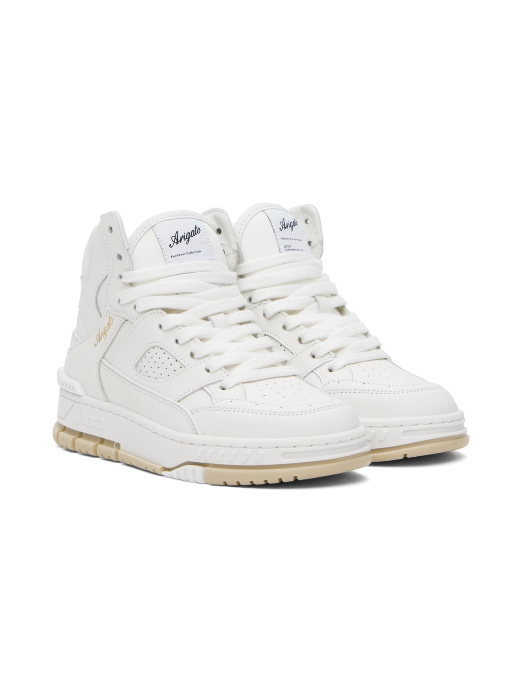 White Area Hi Sneakers - 4
