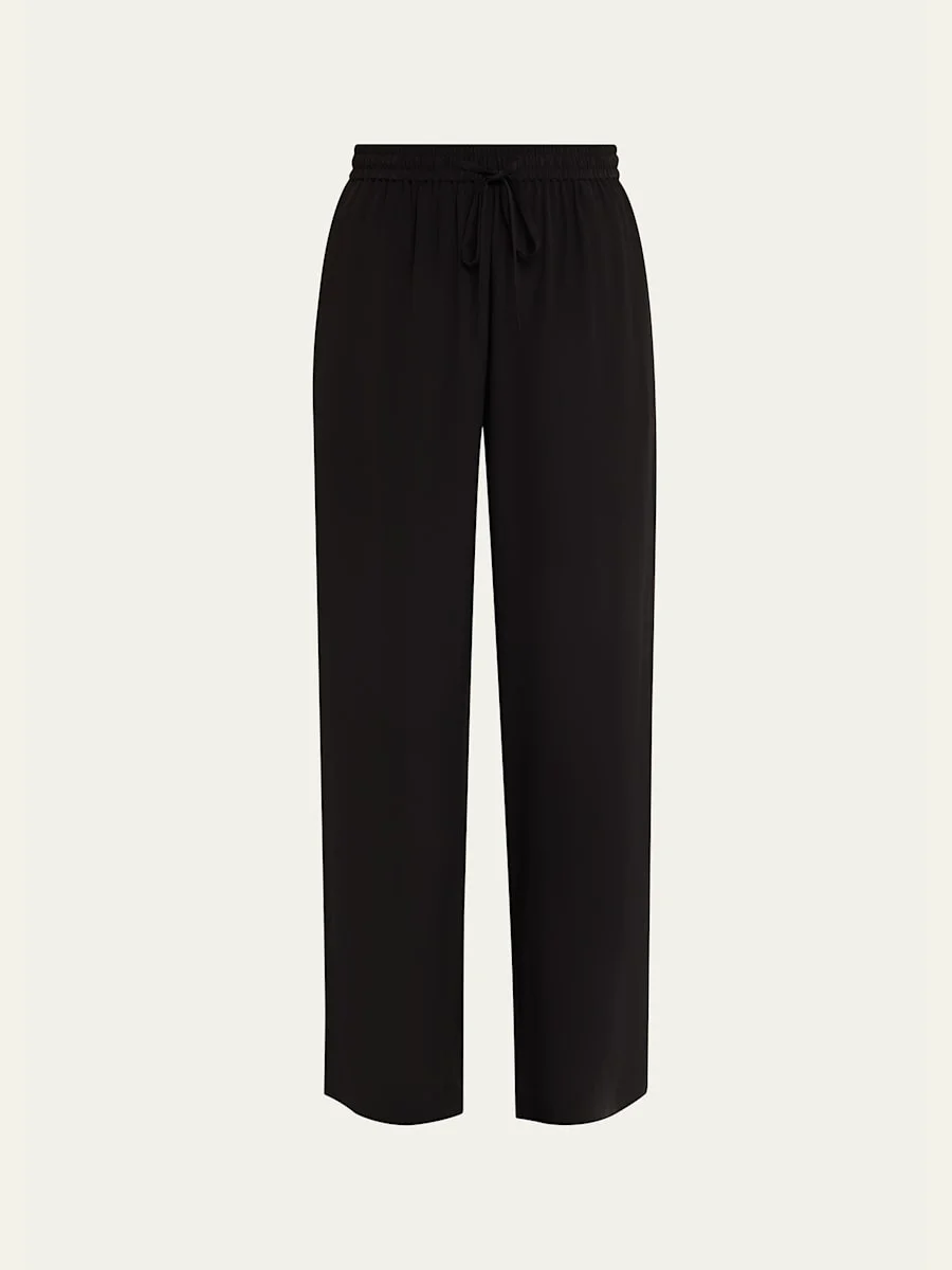 Silk Drawstring Trousers - 1