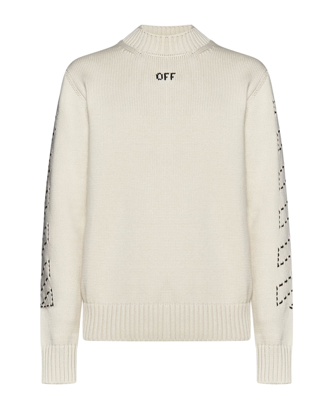 Diagonal Arrow Sweater With Logo - 1