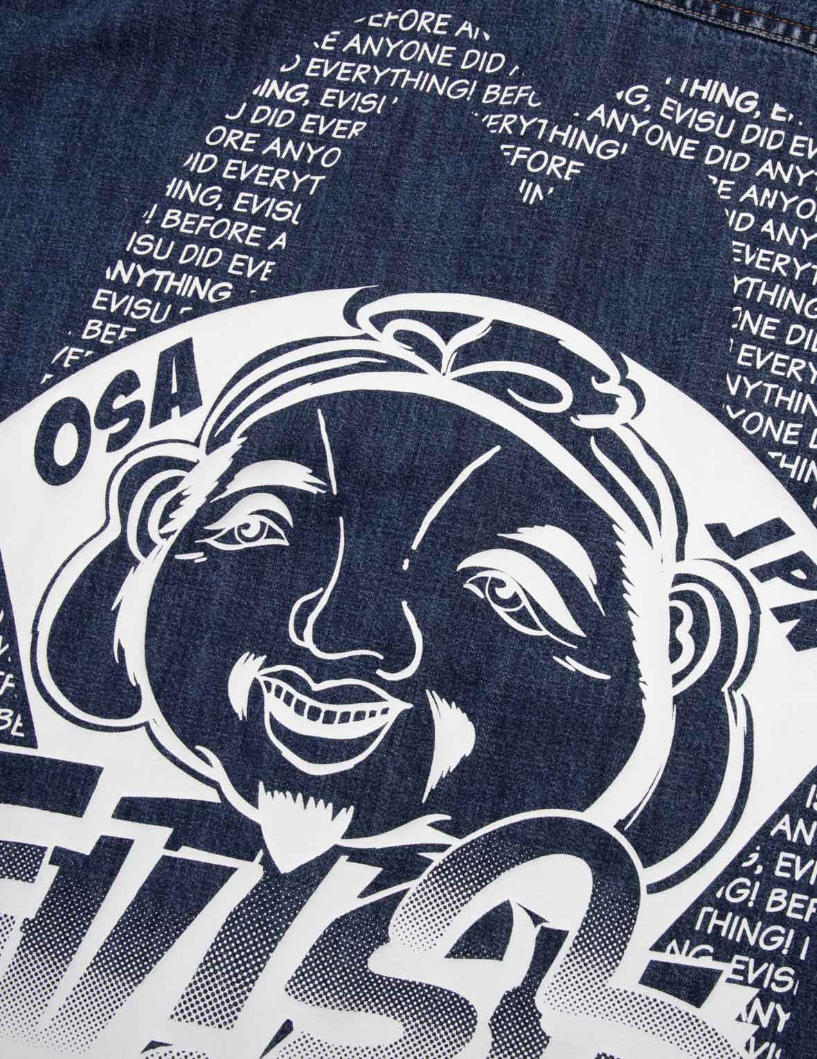 POP ART GODHEAD PRINT RELAX FIT DENIM SHIRT - 9