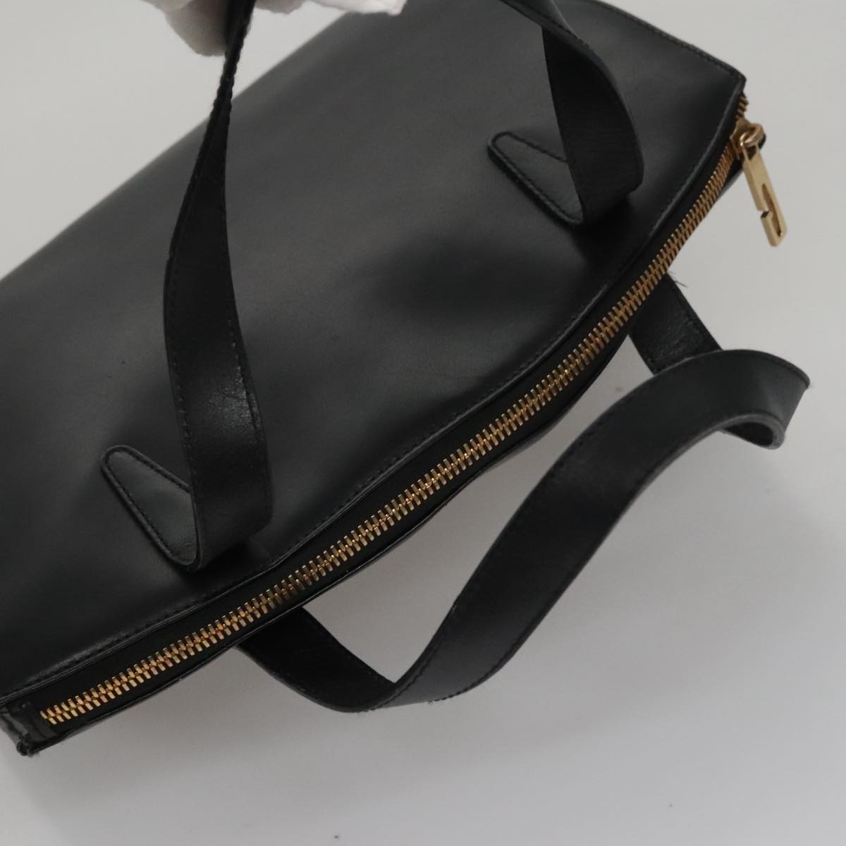 GUCCI Hand Bag Leather Black Gold 000 2058 0569 0 - 6