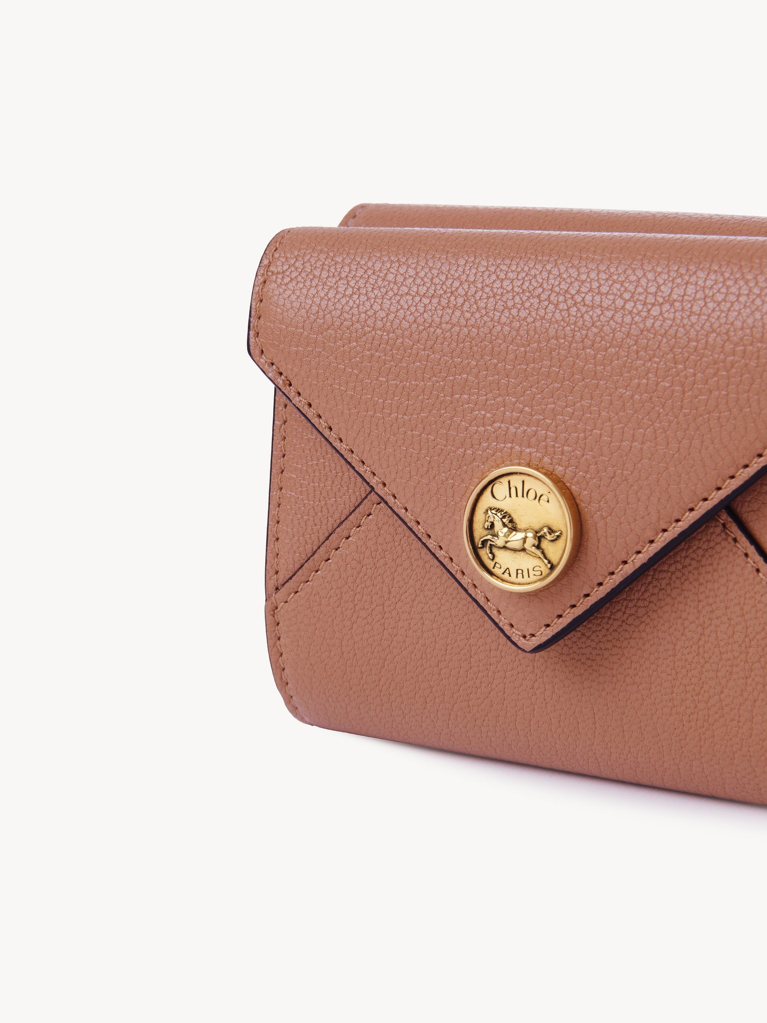SMALL ENVELOPE TRI-FOLD IN GRAINED LEATHER - 5
