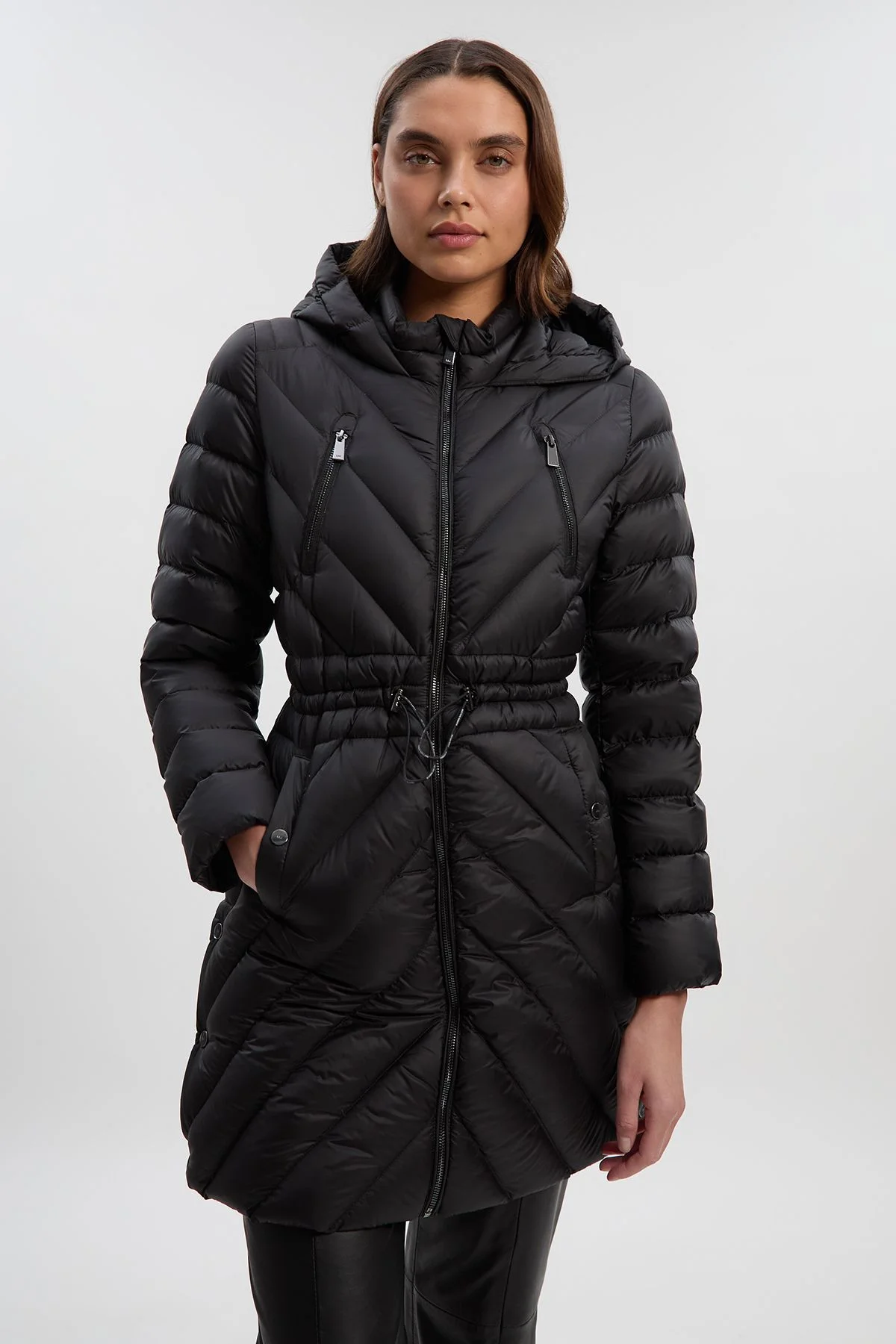 Real Down Packable Coat - 1