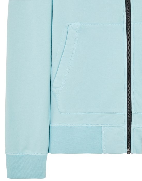 64351 GARMENT-DYED_COTTON FLEECE  AQUA - 4