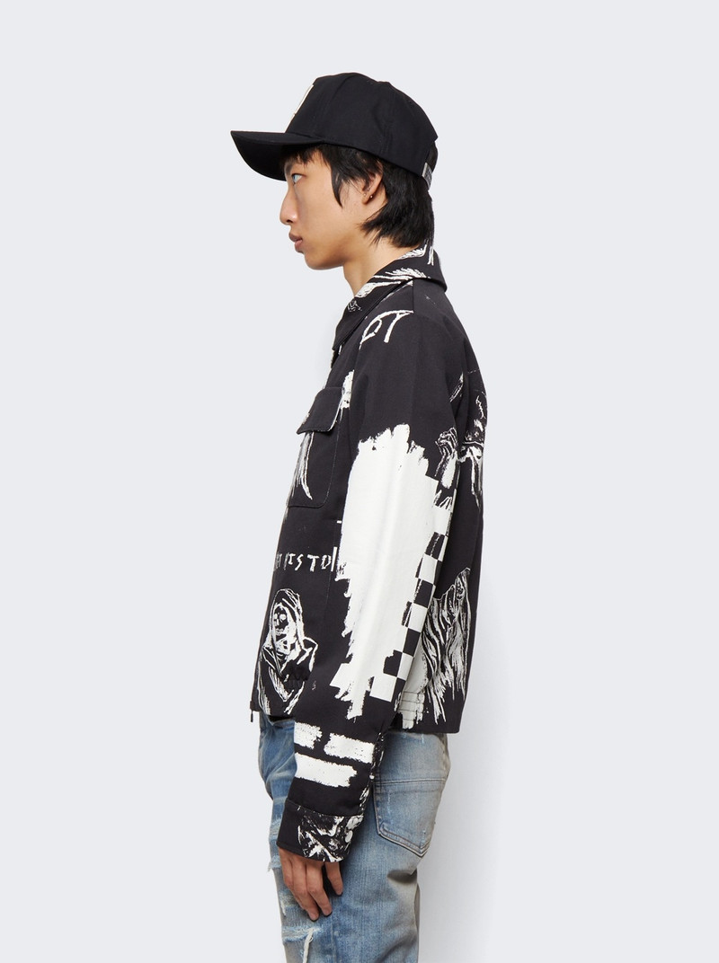 X Wes Lang Sketch Blouson Black And White 4