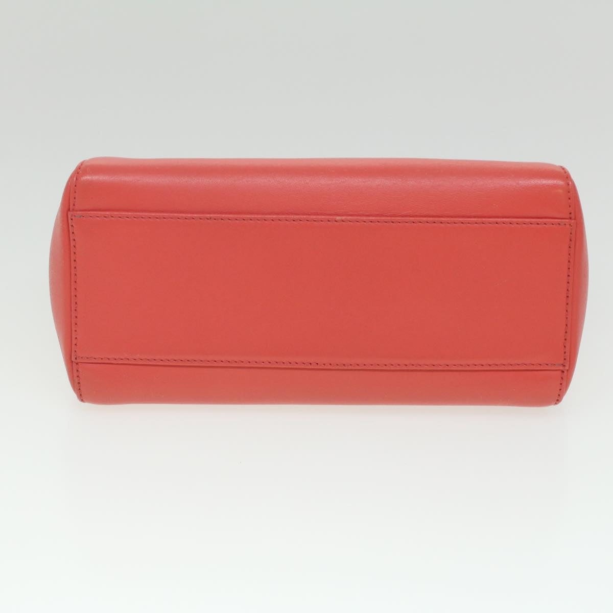FENDI Micro Picaboo Hand Bag Leather Orange - 5