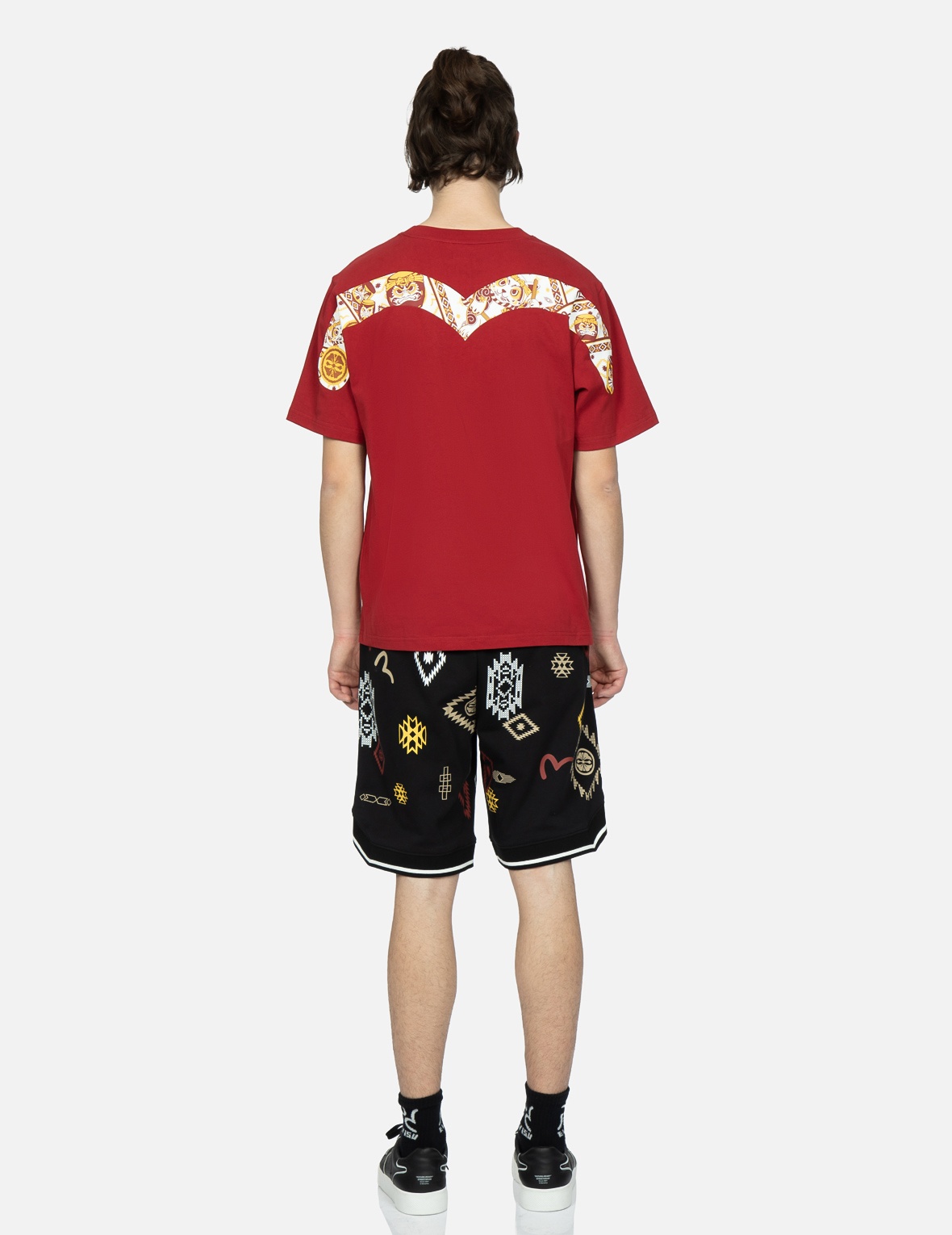 ALLOVER NOMADIC-PATTERN PRINT SWEAT SHORTS - 5