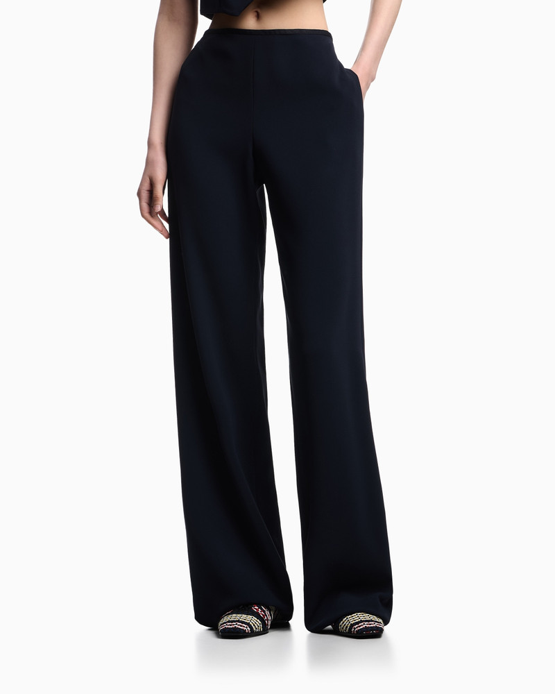 EMPORIO ARMANI ICON TRIACETATE PALAZZO TROUSERS outlook