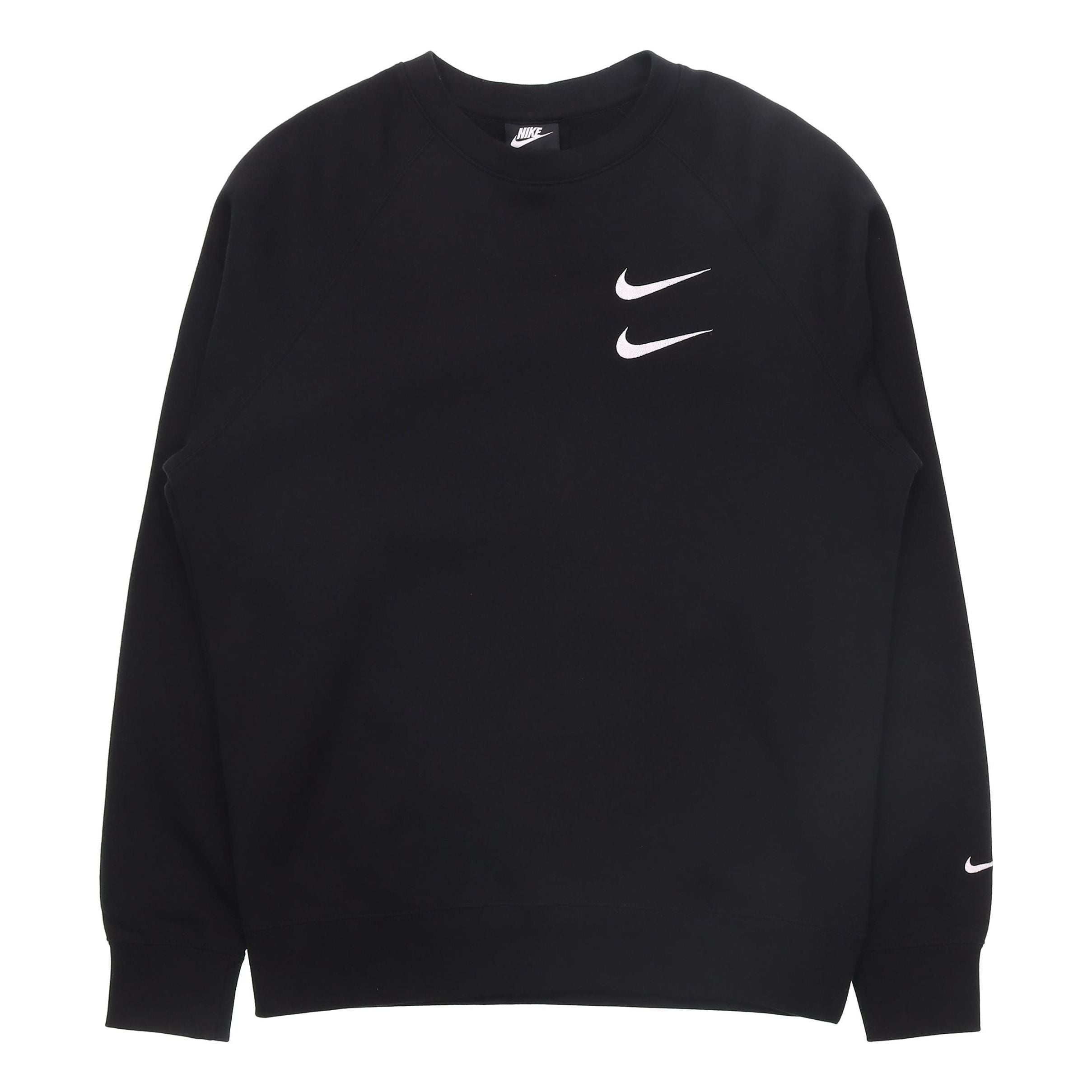 Nike Embroidered Fleece Lined Stay Warm Round Neck Pullover Black DD5079-010 - 1