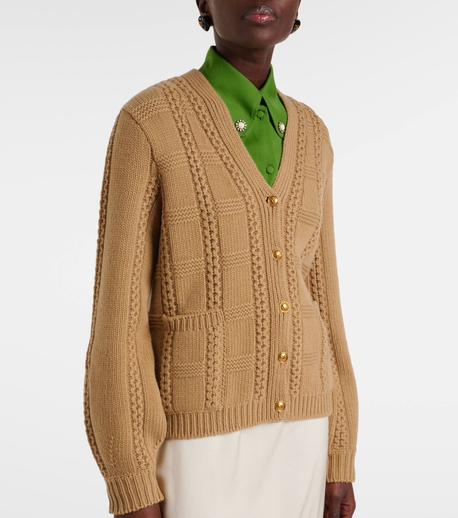 Virgin wool cardigan - 6