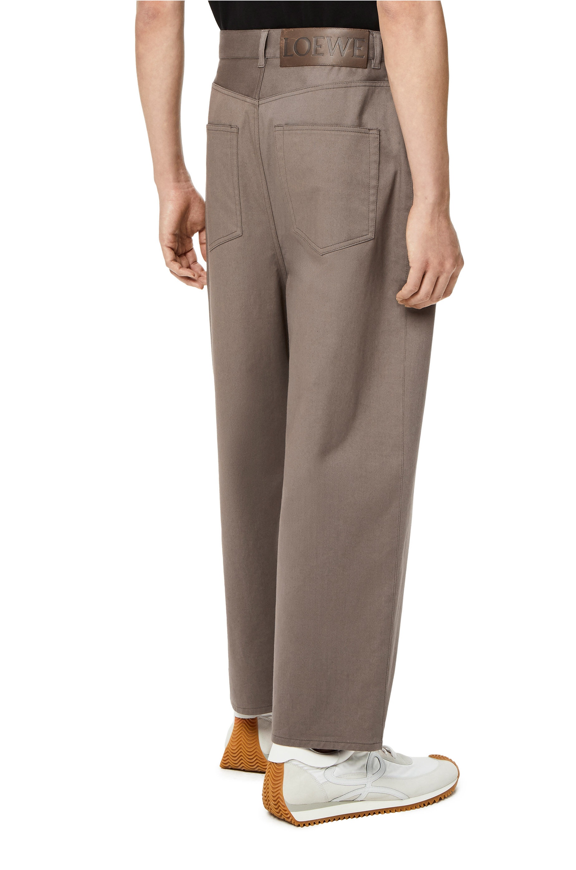 Single pleat trousers in cotton - 4