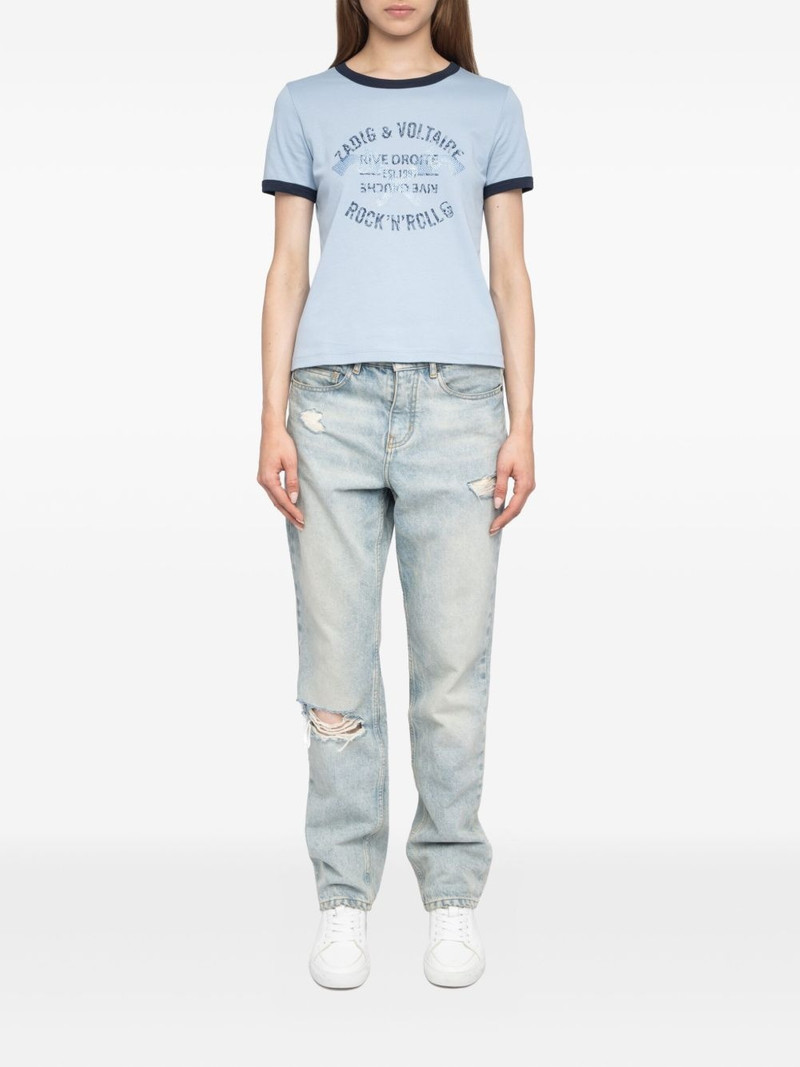 Zadig & Voltaire Woos rhinestone-embellished T-shirt outlook