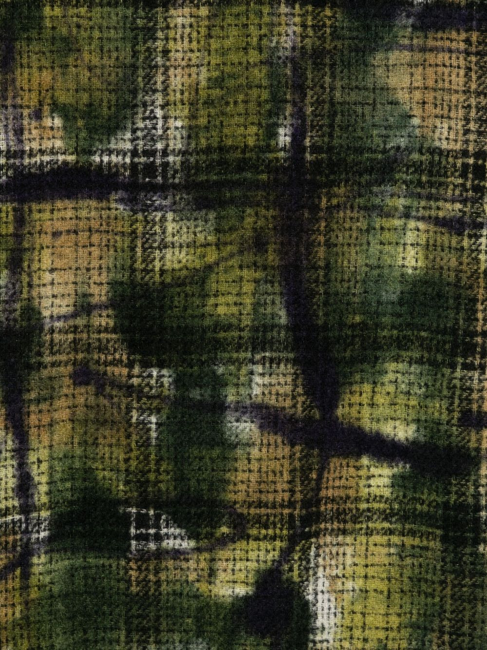 checked frayed scarf - 2