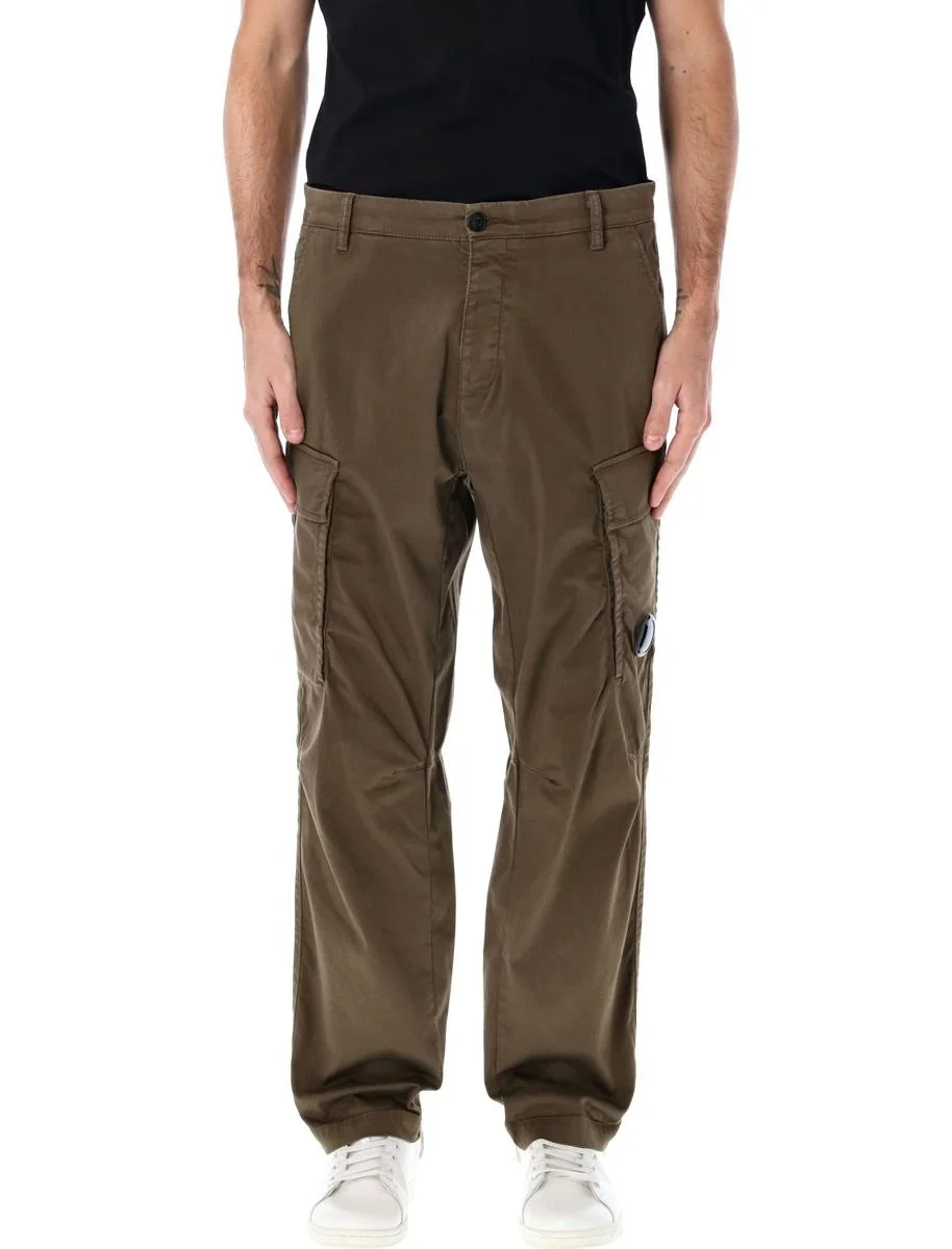 C.P. Company Stretch Sateen Loose Cargo Pants - 1