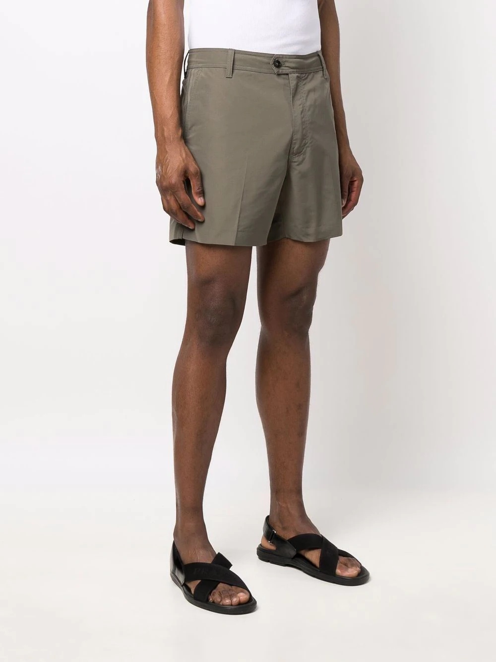 straight-leg chino shorts - 3