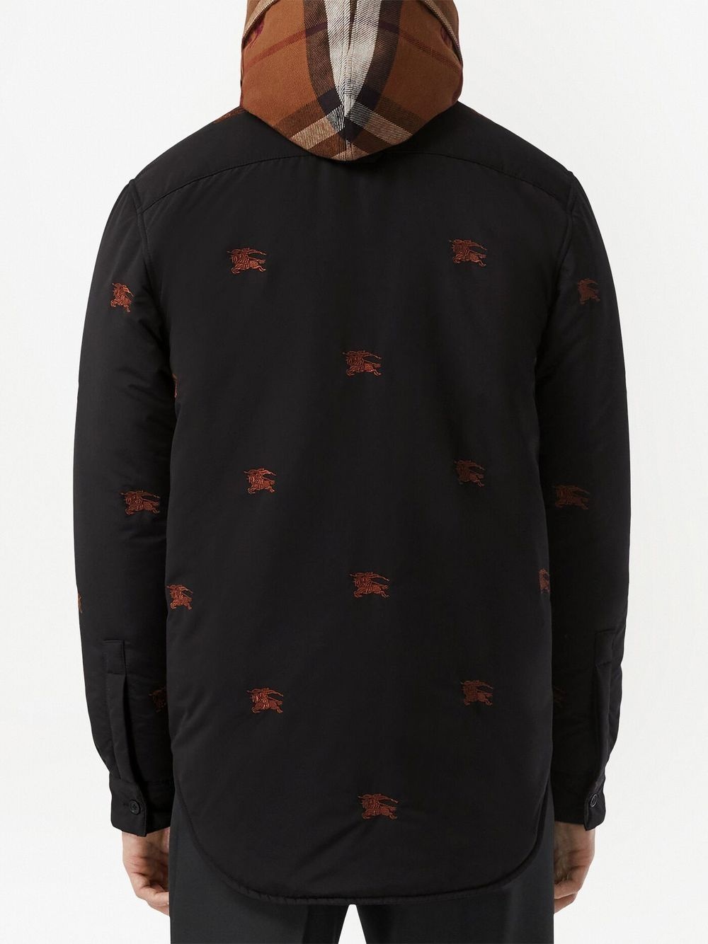 embroidered padded overshirt - 4