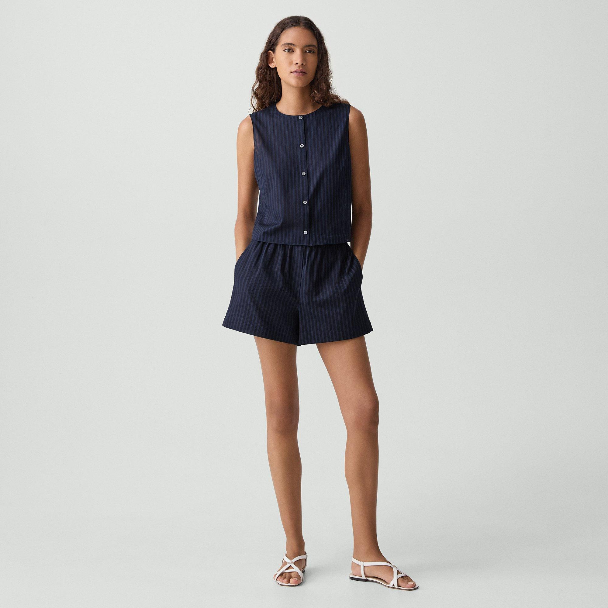 Boxer Short in Linear Cotton - 2