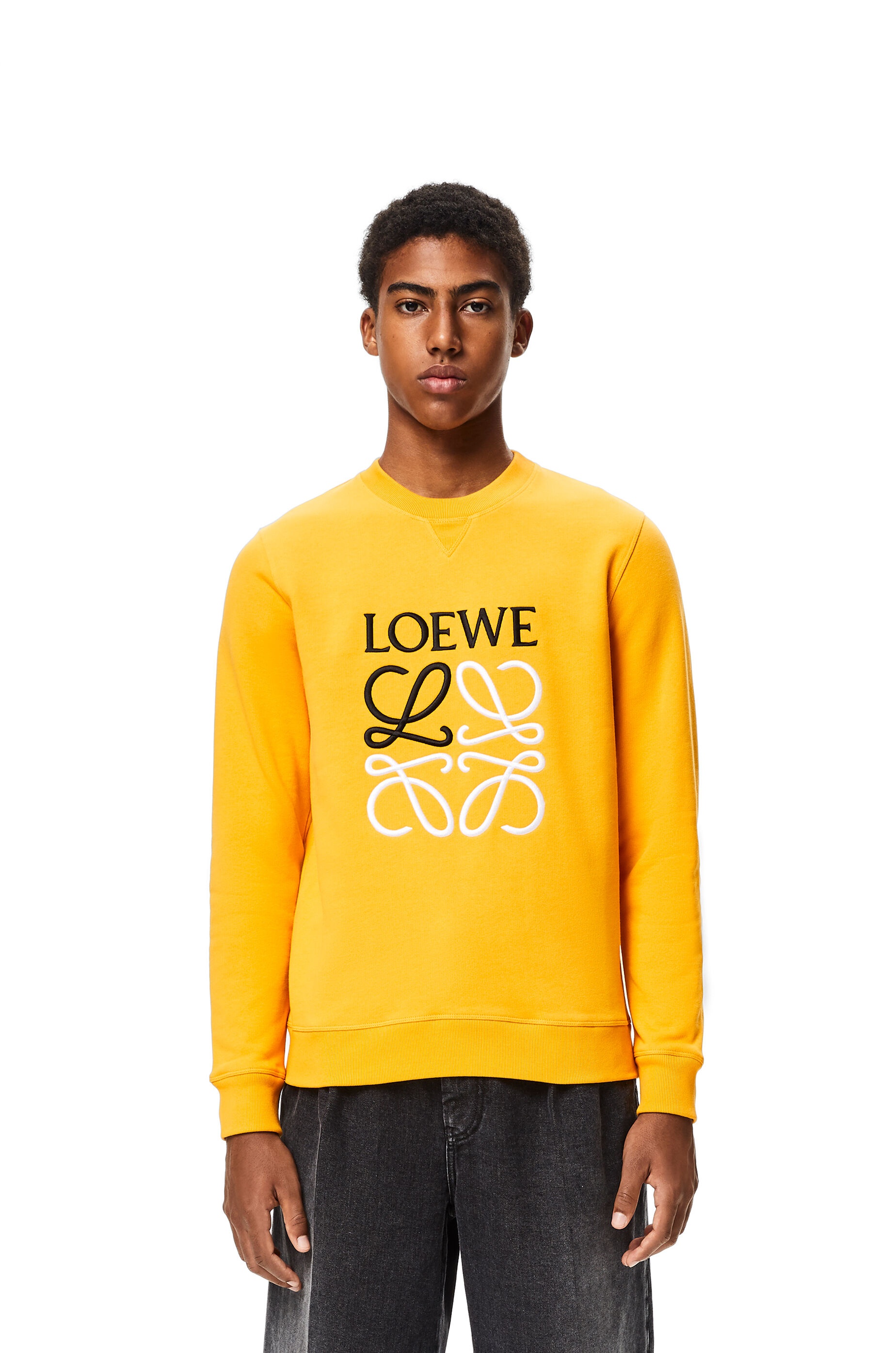 LOEWE Anagram embroidered sweatshirt in cotton - 3