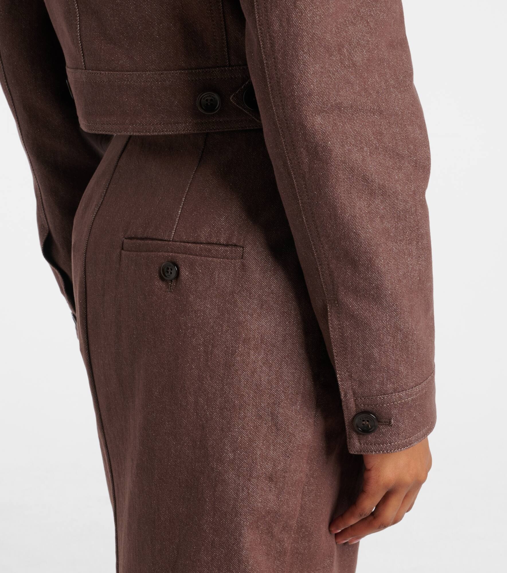 Carpa cropped cotton jacket - 5